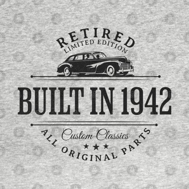 1942 Retired Parts Retirement Birthday by Contentarama
